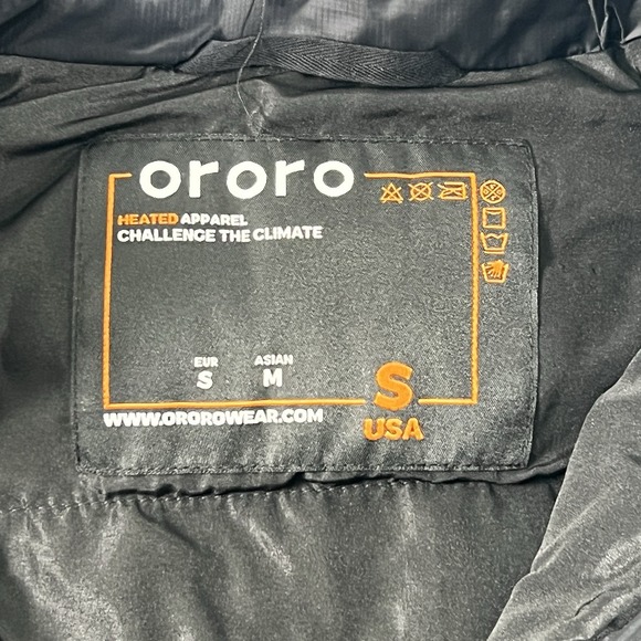 Ororo Puffer Vest Jacket Womens Small Classic Heated Full Zip With Battery Kit - Picture 10 of 14